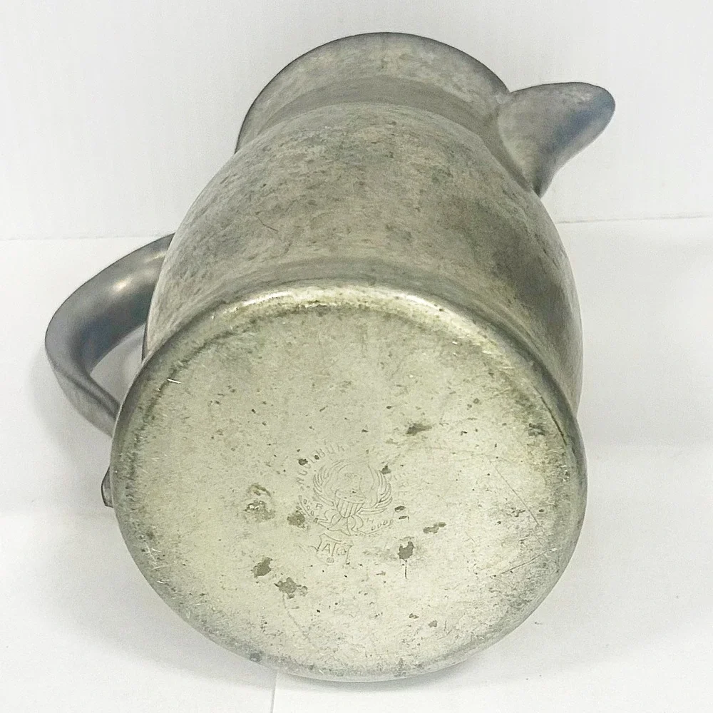 Woodbury Pewter Pitcher Medium Vintage Water‎ Jug Handle